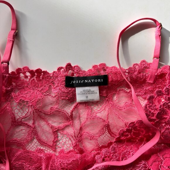 Hot pink Josie NATORI nightgown chemise Size M - Picture 2 of 5